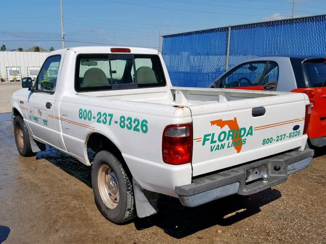 1FTYR10D22PB74115 - 2002 FORD RANGER WHITE photo 3