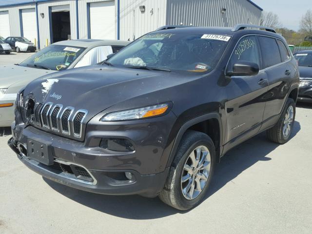 1C4PJMDS4EW311451 - 2014 JEEP CHEROKEE L GRAY photo 2