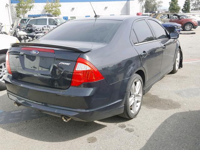 3FAHP0KC9CR238140 - 2012 FORD FUSION SPO BLACK photo 4