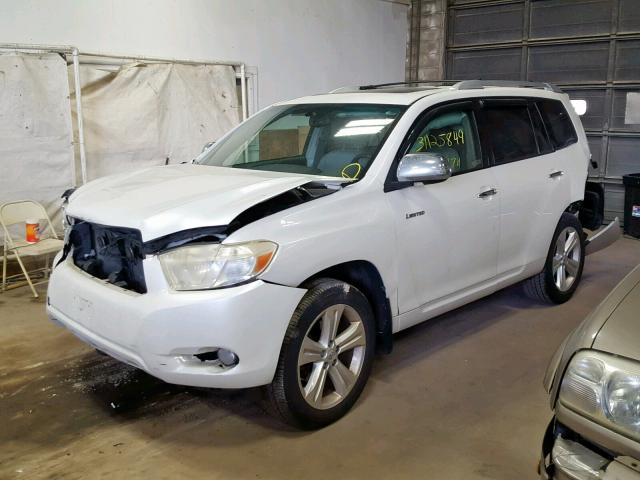 JTEES42A482060792 - 2008 TOYOTA HIGHLANDER WHITE photo 2