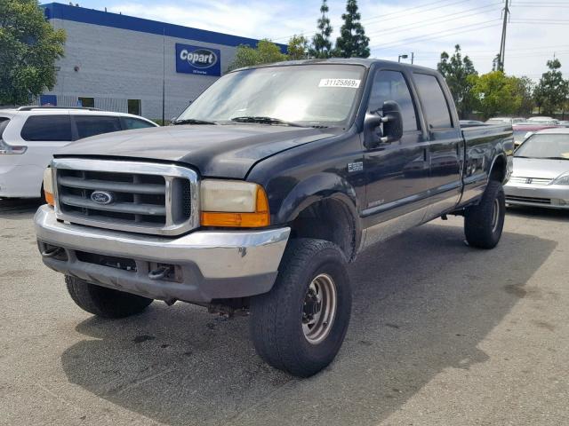 1FTSW31F9YEE23685 - 2000 FORD F350 SRW S BLACK photo 2