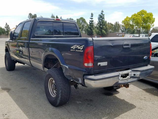 1FTSW31F9YEE23685 - 2000 FORD F350 SRW S BLACK photo 3