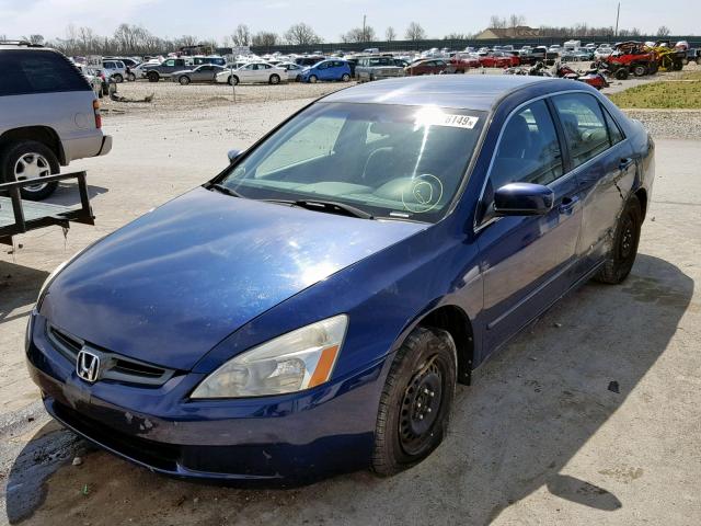 3HGCM56393G710760 - 2003 HONDA ACCORD LX BLUE photo 2