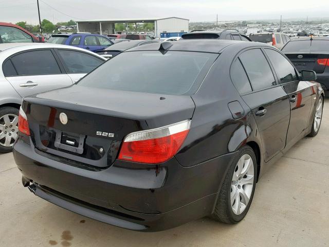 WBANA53595B857871 - 2005 BMW 525 I BLACK photo 4