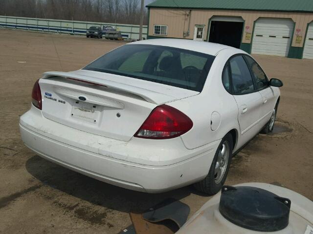 1FAFP552X4G182161 - 2004 FORD TAURUS SES WHITE photo 4