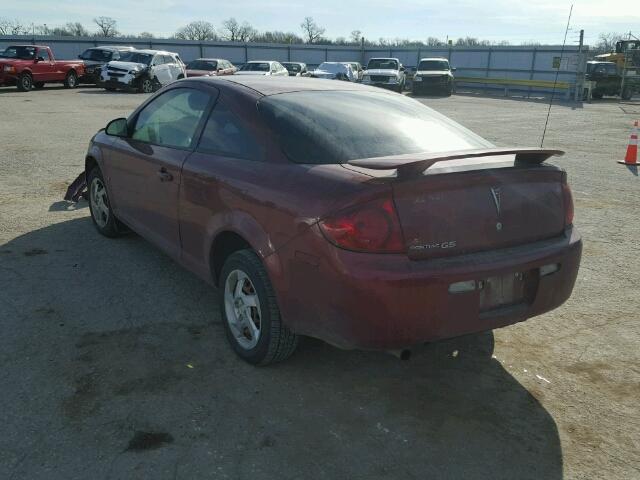 1G2AL15F377358939 - 2007 PONTIAC G5 MAROON photo 3