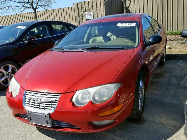 2C3AE66G01H686412 - 2001 CHRYSLER 300M RED photo 2