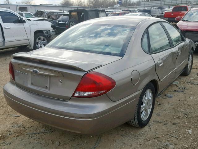 1FAFP56UX7A192082 - 2007 FORD TAURUS SEL BEIGE photo 4