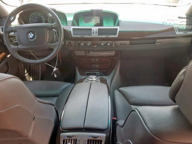 WBAHN83597DT67411 - 2007 BMW 750 GRAY photo 9