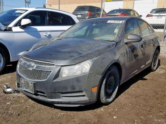 1G1PD5SH6C7146605 - 2012 CHEVROLET CRUZE LS BLACK photo 2