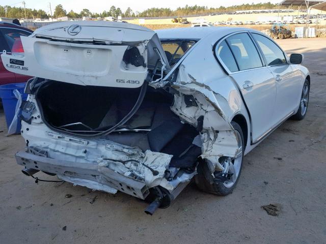 JTHBN96S465012766 - 2006 LEXUS GS GENERAT WHITE photo 4