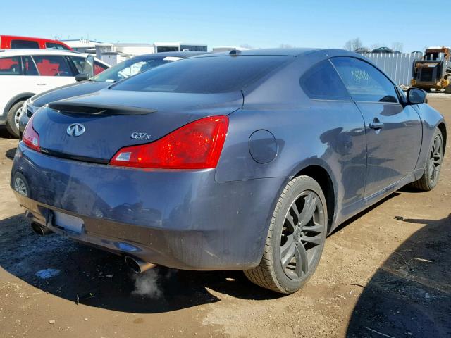 JNKCV64F09M654968 - 2009 INFINITI G37 BLUE photo 4