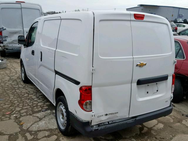 3N63M0YN6HK718199 - 2017 CHEVROLET CITY EXPRE WHITE photo 3