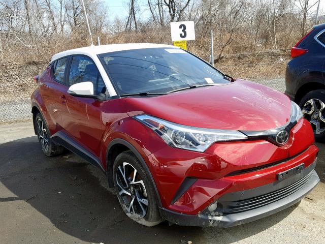 NMTKHMBX6JR031690 - 2018 TOYOTA C-HR XLE BURGUNDY photo 1