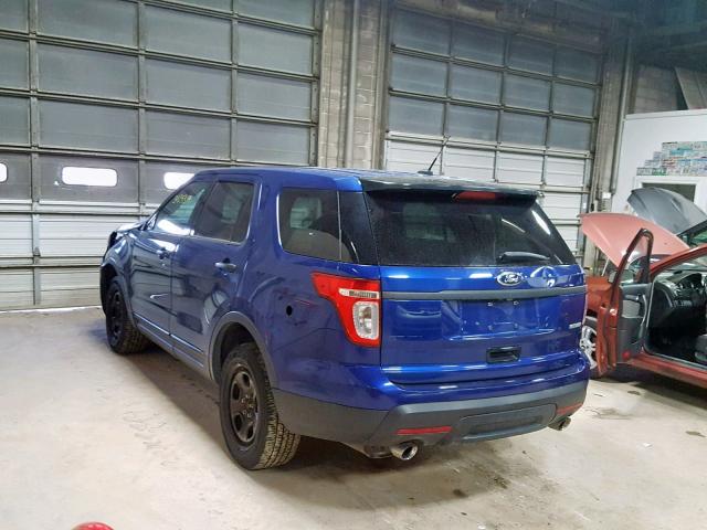 1FM5K8ATXFGC16490 - 2015 FORD EXPLORER P BLUE photo 3