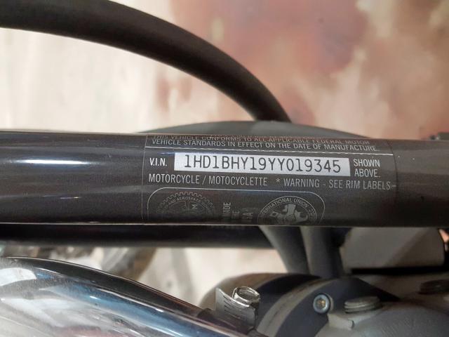 1HD1BHY19YY019345 - 2000 HARLEY-DAVIDSON FXST  photo 10