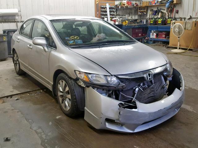 2HGFA16939H353121 - 2009 HONDA CIVIC EXL SILVER photo 1