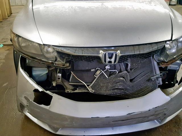 2HGFA16939H353121 - 2009 HONDA CIVIC EXL SILVER photo 9