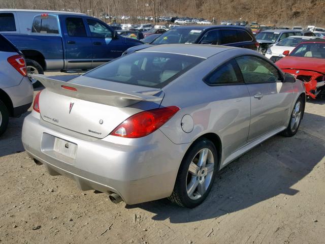 1G2ZM177784295160 - 2008 PONTIAC G6 GXP SILVER photo 4