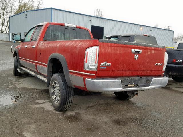 3D7MX38A68G146895 - 2008 DODGE RAM 3500 S RED photo 3