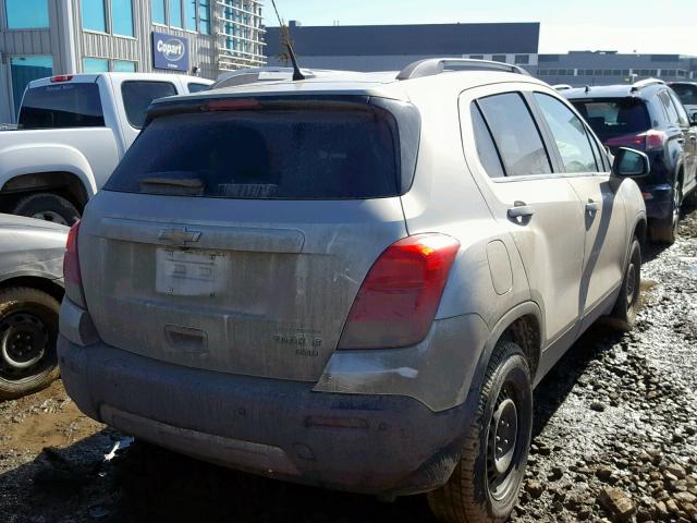 3GNCJRSB3DL204742 - 2013 CHEVROLET TRAX 2LT BEIGE photo 4