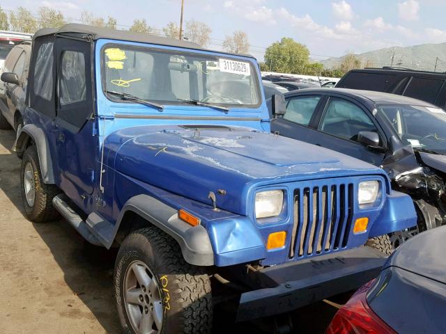 1J4FY19P7RP430101 - 1994 JEEP WRANGLER / BLUE photo 1