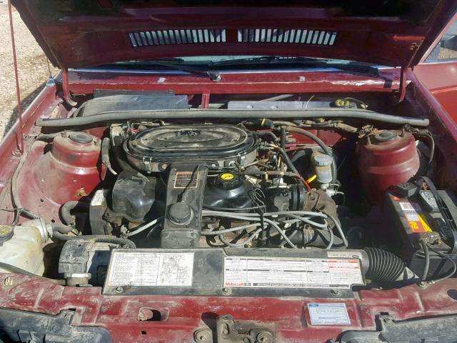 1FABP3198GW218509 - 1986 FORD ESCORT L RED photo 7