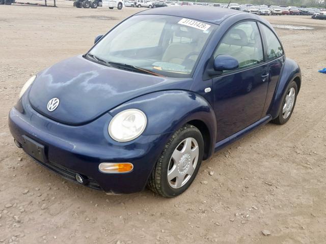 3VWCA21C2XM435816 - 1999 VOLKSWAGEN NEW BEETLE ლურჯი ფოტო 2