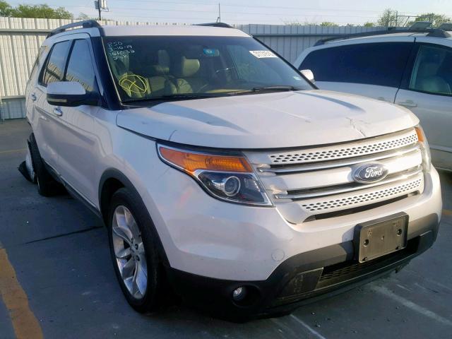 1FM5K7F81DGB26754 - 2013 FORD EXPLORER L WHITE photo 1