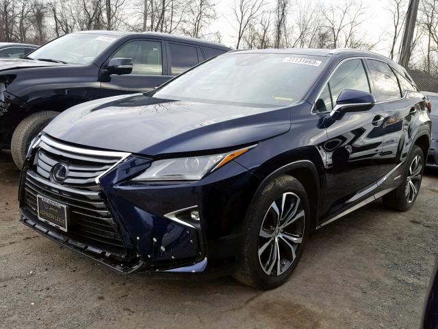 2T2BGMCA4HC012326 - 2017 LEXUS RX 450H BLACK photo 2