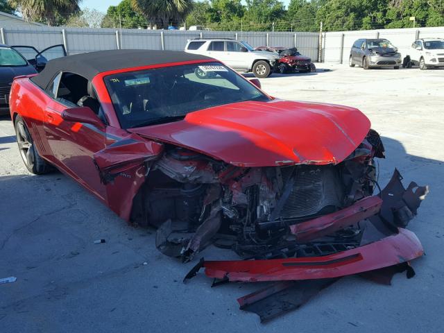 2G1FK3DJ2C9186507 - 2012 CHEVROLET CAMARO 2SS RED photo 1