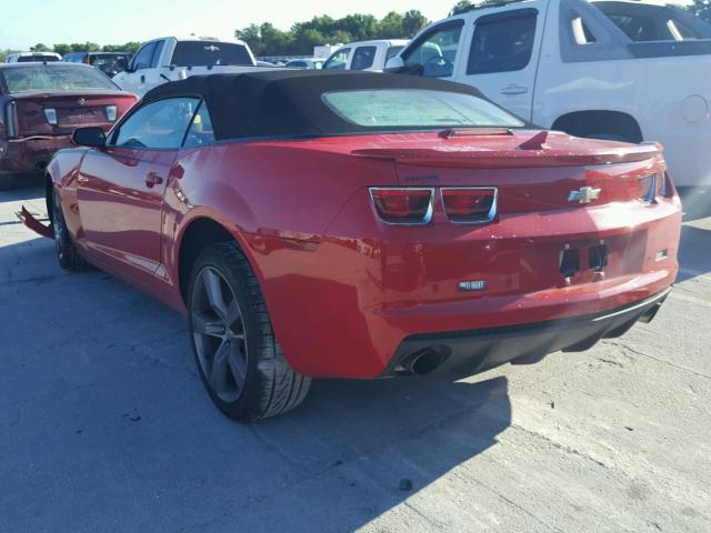 2G1FK3DJ2C9186507 - 2012 CHEVROLET CAMARO 2SS RED photo 3