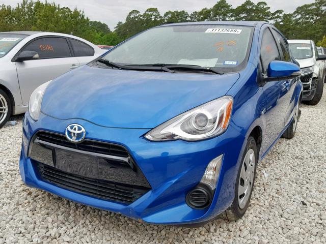 JTDKDTB33F1104507 - 2015 TOYOTA PRIUS C BLUE photo 2