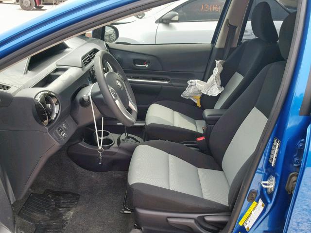 JTDKDTB33F1104507 - 2015 TOYOTA PRIUS C BLUE photo 5