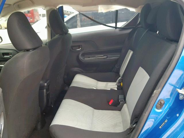 JTDKDTB33F1104507 - 2015 TOYOTA PRIUS C BLUE photo 6