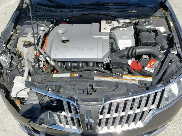 3LNDL2L32CR812586 - 2012 LINCOLN MKZ HYBRID GRAY photo 7