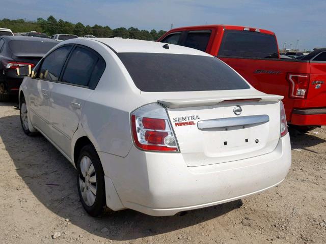 3N1AB6AP7BL629180 - 2011 NISSAN SENTRA 2.0 WHITE photo 3