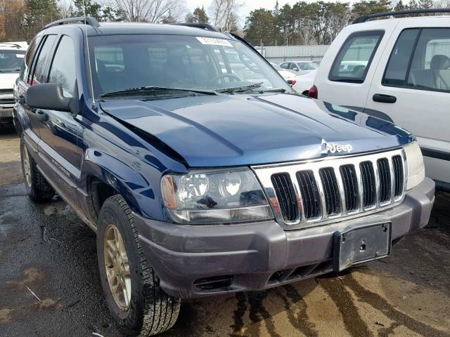 1J4GW48S42C145547 - 2002 JEEP GRAND CHER BLUE photo 1