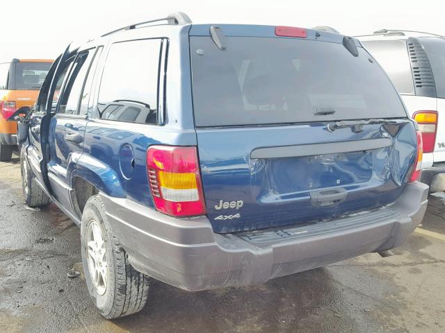 1J4GW48S42C145547 - 2002 JEEP GRAND CHER BLUE photo 3