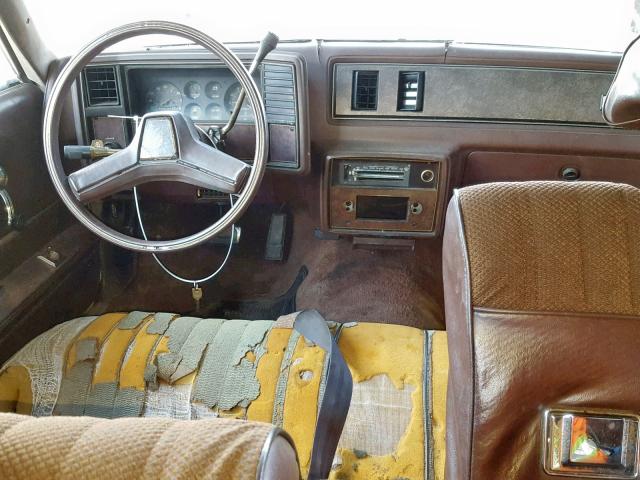 1G1AZ37H5ER233309 - 1984 CHEVROLET MONTE CARL BEIGE photo 9