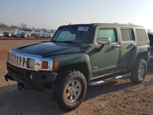 5GTDN136968145307 - 2006 HUMMER H3 GREEN photo 2