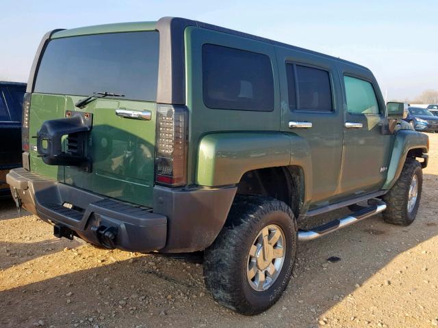 5GTDN136968145307 - 2006 HUMMER H3 GREEN photo 4