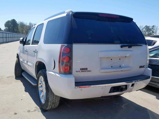 1GKFK63848J230224 - 2008 GMC YUKON DENA WHITE photo 3