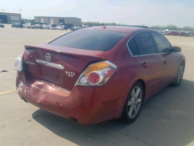 1N4BL21E48N405711 - 2008 NISSAN ALTIMA 3.5 BURGUNDY photo 4