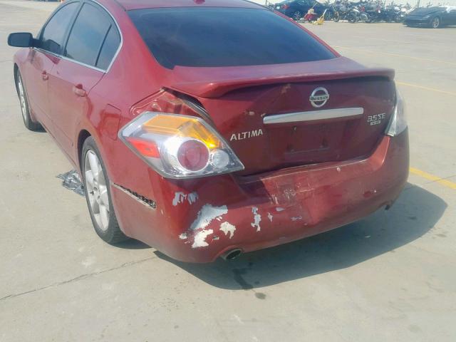 1N4BL21E48N405711 - 2008 NISSAN ALTIMA 3.5 BURGUNDY photo 9