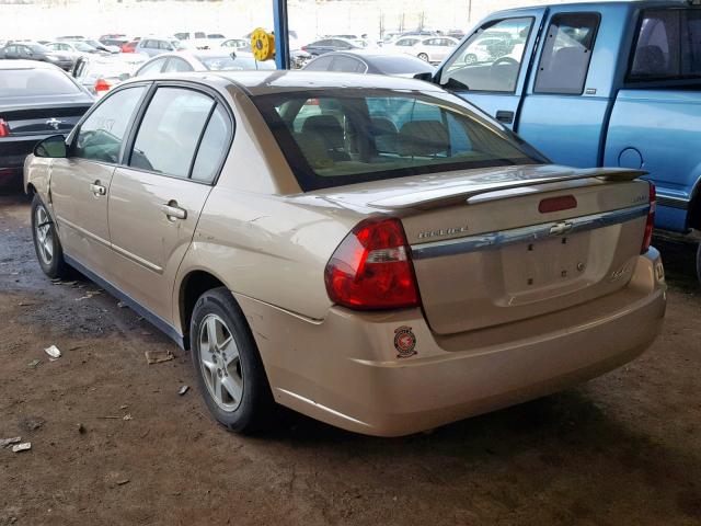 1G1ZT54815F234138 - 2005 CHEVROLET MALIBU LS GOLD photo 3
