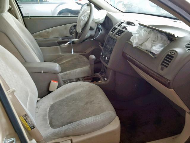 1G1ZT54815F234138 - 2005 CHEVROLET MALIBU LS GOLD photo 5