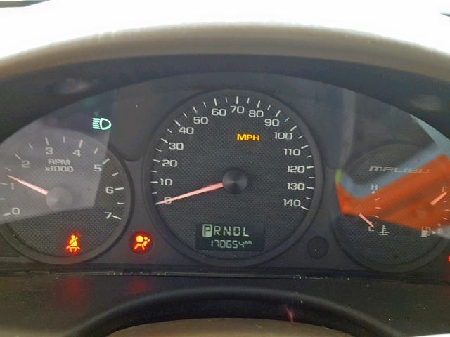 1G1ZT54815F234138 - 2005 CHEVROLET MALIBU LS GOLD photo 8