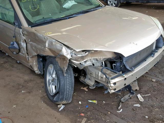 1G1ZT54815F234138 - 2005 CHEVROLET MALIBU LS GOLD photo 9