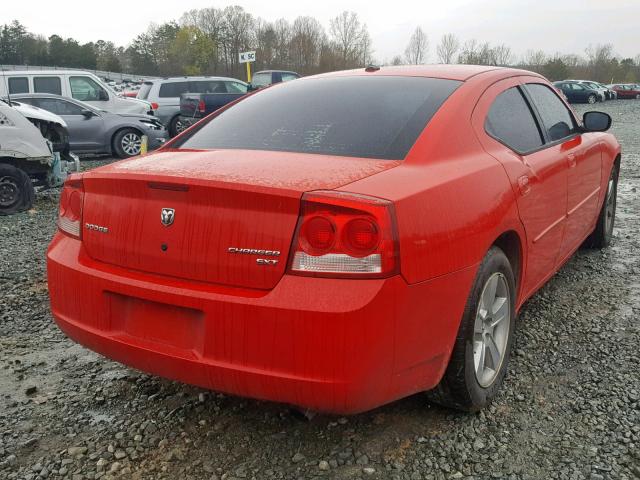 2B3CA3CV0AH138204 - 2010 DODGE CHARGER SX RED photo 4